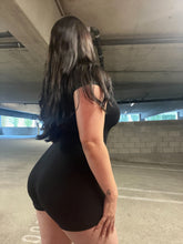 Load image into Gallery viewer, Zarah snatched romper in black