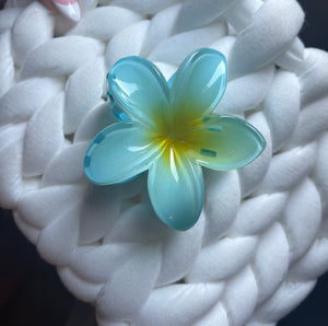 Flower hair claw clip